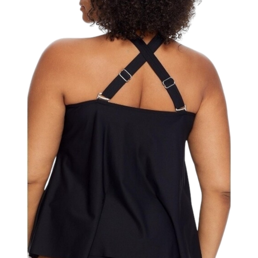 Birdsong Plus Eco Onyx Keyhole Underwire Tankini Top 24 G/H 44H 46G 48DDD New - Picture 5 of 13